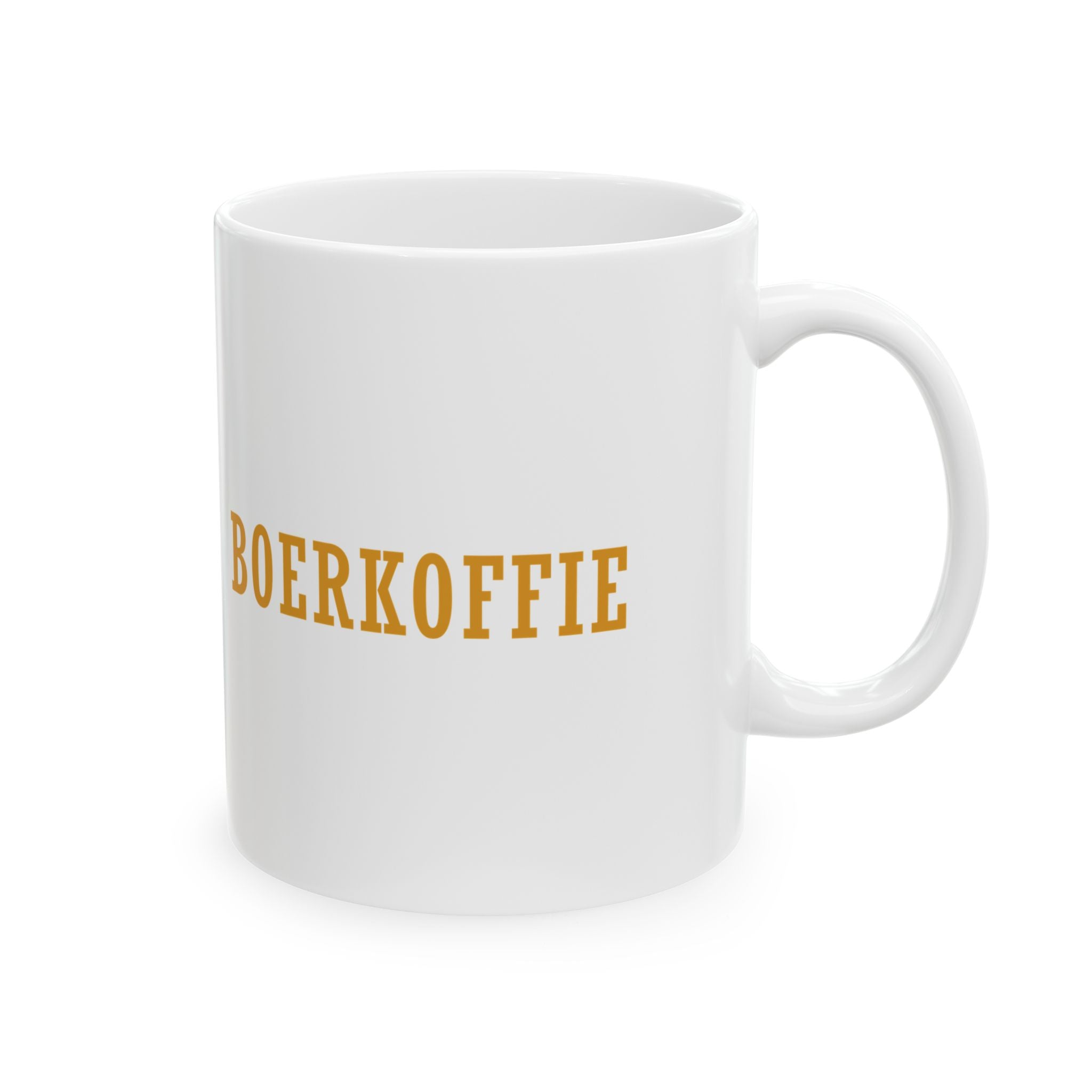 Boerkom Mug — Vintage South African Coat of Arms Ceramic Coffee Cup (11oz/15oz)
