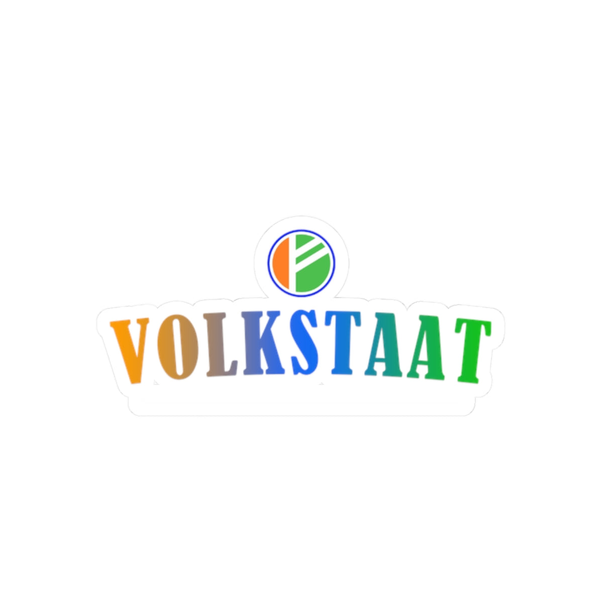 VOLKSTAAT VIERKLEUR Kiss-Cut Sticker
