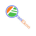OranEkon Sticker — OranEkon Logo Laptop Decal (Colorful Circle & Text)